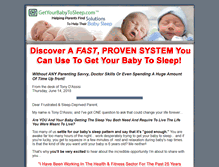 Tablet Screenshot of getyourbabytosleep.com